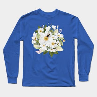 Sweet As Can Be no Lettering with Apple Tree Blossoms Long Sleeve T-Shirt